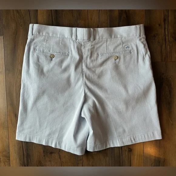 Southern Tide Seersucker Shorts Mens 38 Blue White Stripe Preppy - Picture 7 of 7